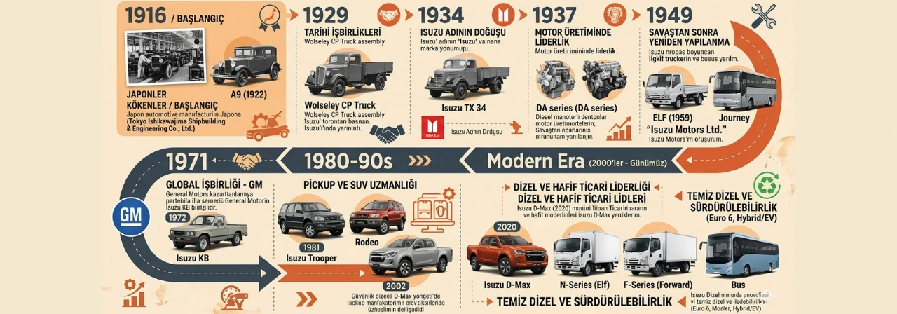 Isuzu Markası Tarihi ve Tarihsel Gelişimi