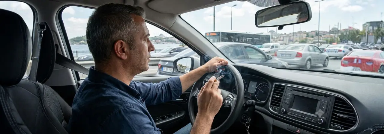 Trafikte Seyir Halindeyken Sigara İçmek Yasak mı? Cezası?