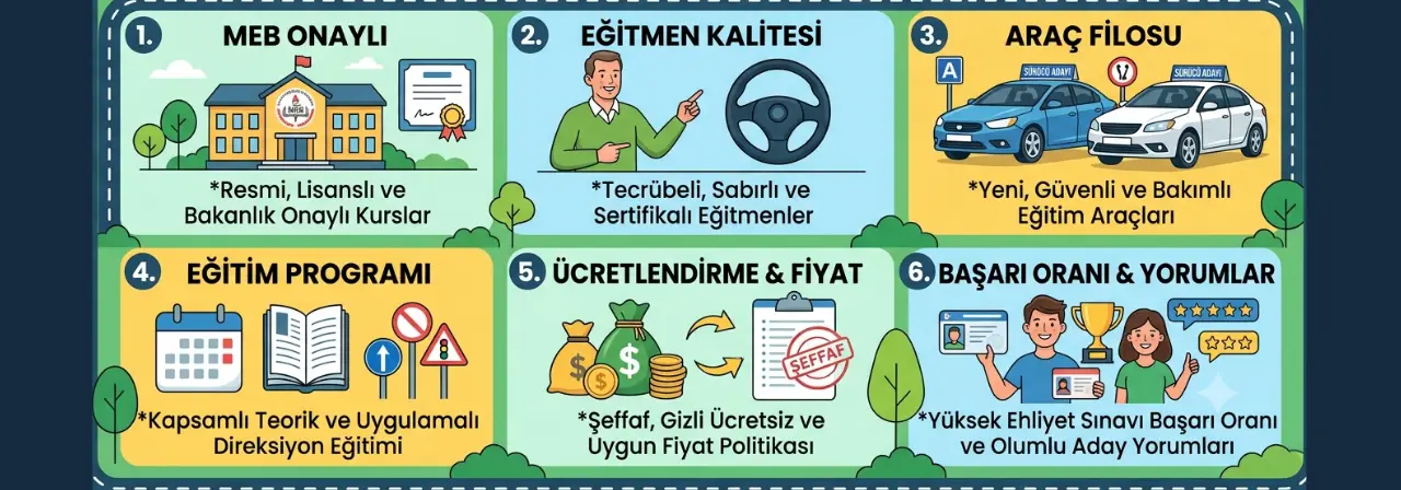 Sürücü Kursu Seçerken Nelere Dikkat Etmeli, Edilmeli?
