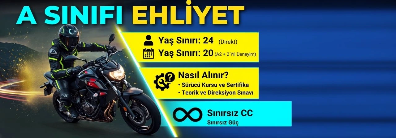 A Sınıfı Ehliyet Nedir, Nasıl Alınır ve Kaç Yaşında Alınır?