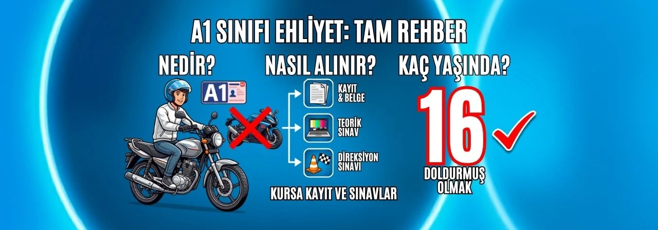 A1 Sınıfı Ehliyet Nedir, Nasıl Alınır ve Kaç Yaşında Alınır?