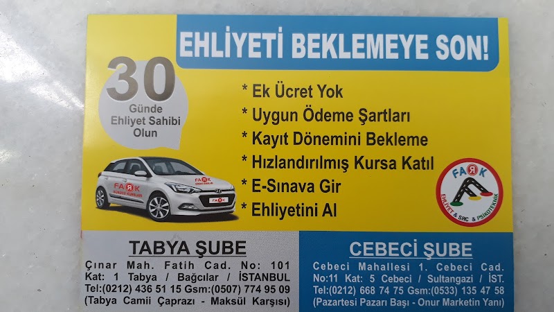 Tabya Fark Sürücü Kursu