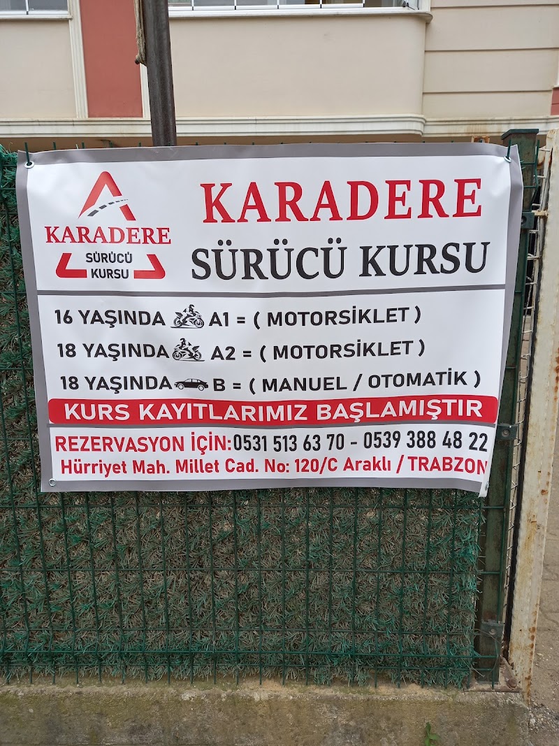 Araklı Karadere Sürücü Kursu