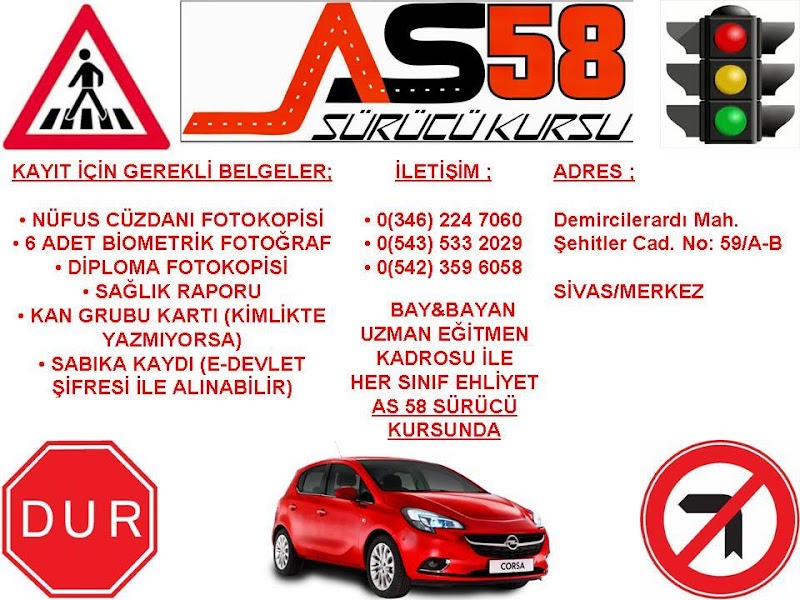 As58 Sürücü Kursu