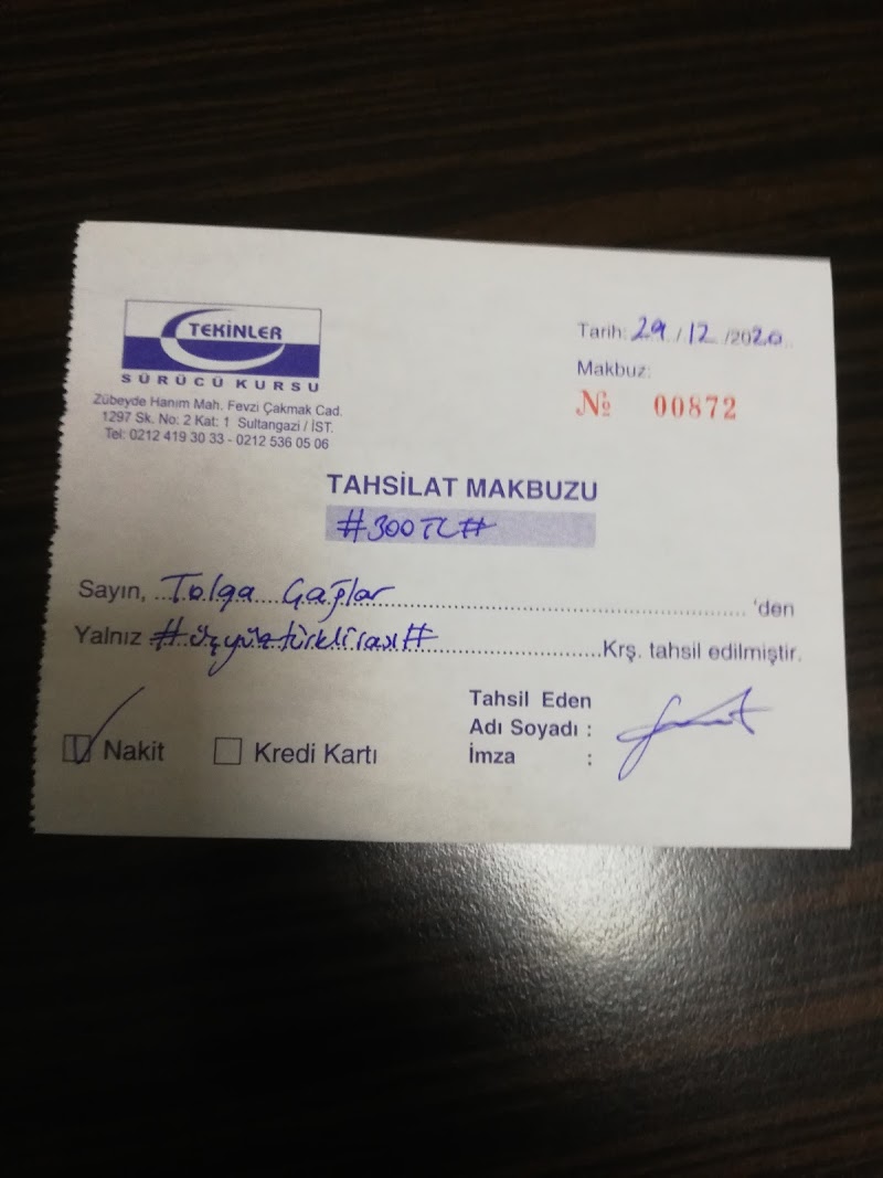 Tekinler Sürücü Kursu