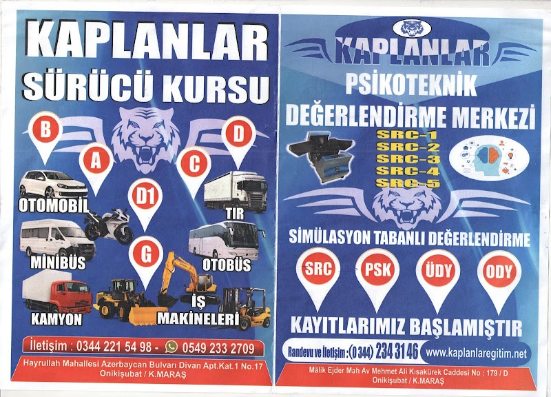 Kaplanlar Esentepe Sürücü Kursu