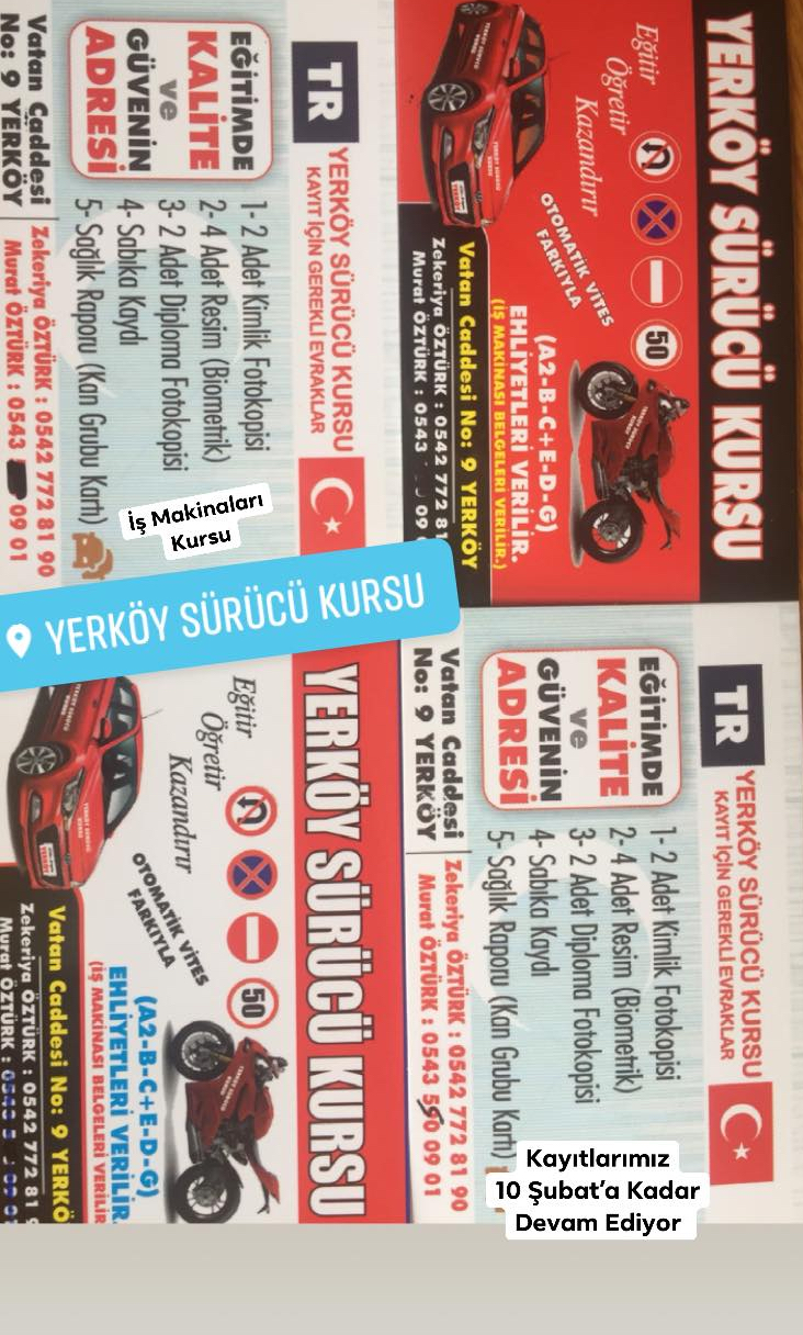 Yerköy Sürücü Kursu