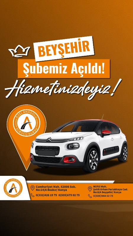 Beyşehir Anadolu Sürücü Kursu