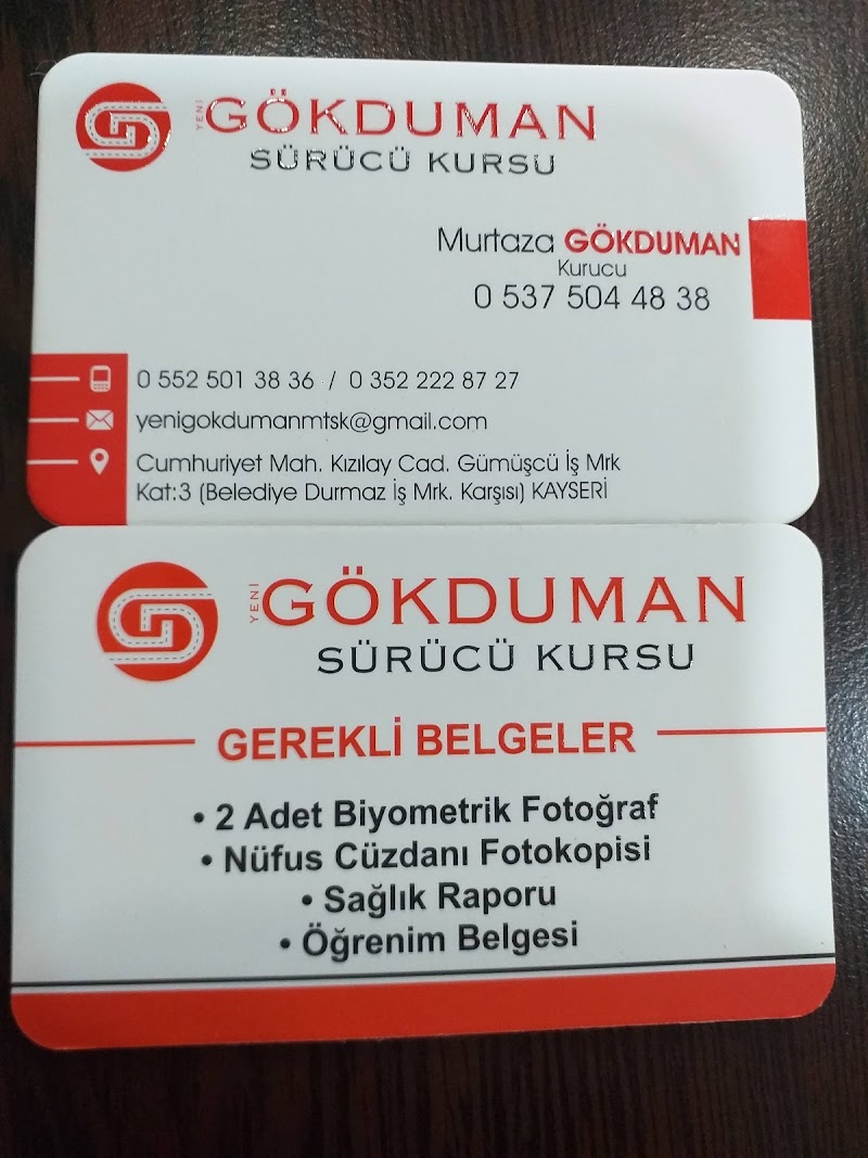 Yeni Gökduman Sürücü Kursu