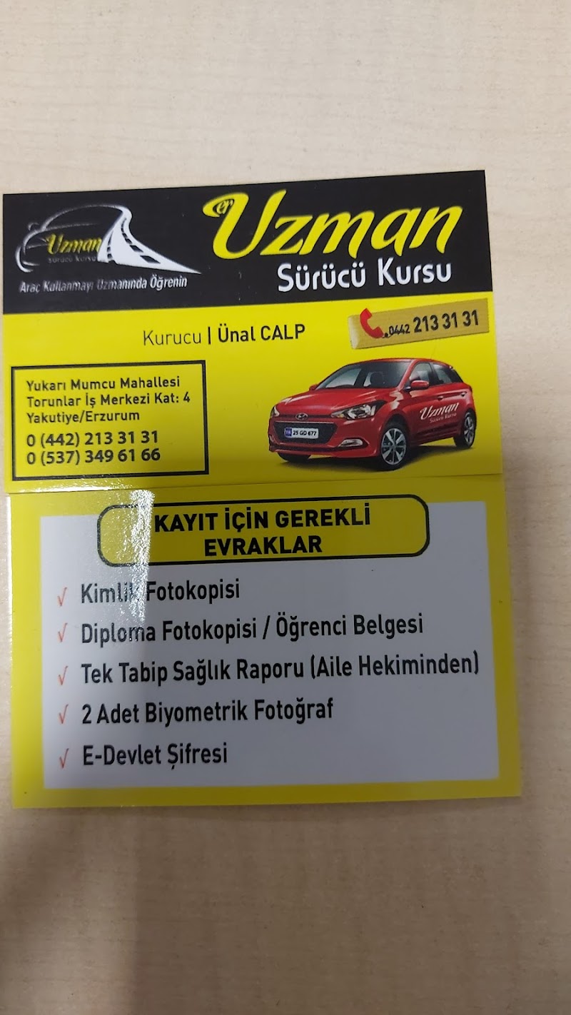 Er Uzman Sürücü Kursu