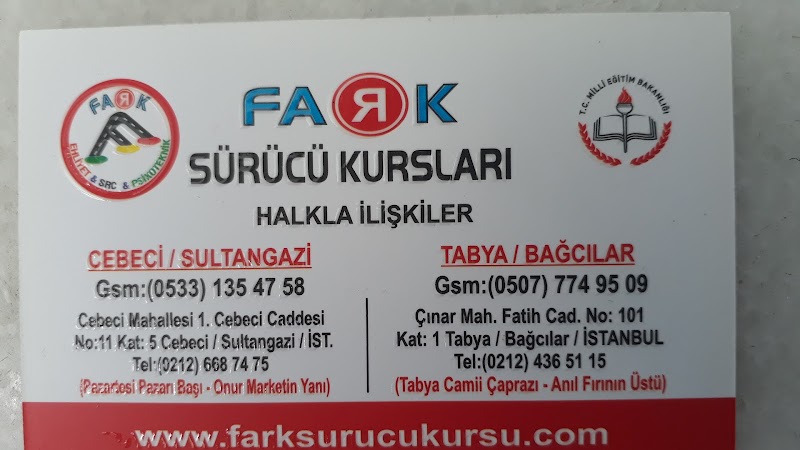 Tabya Fark Sürücü Kursu