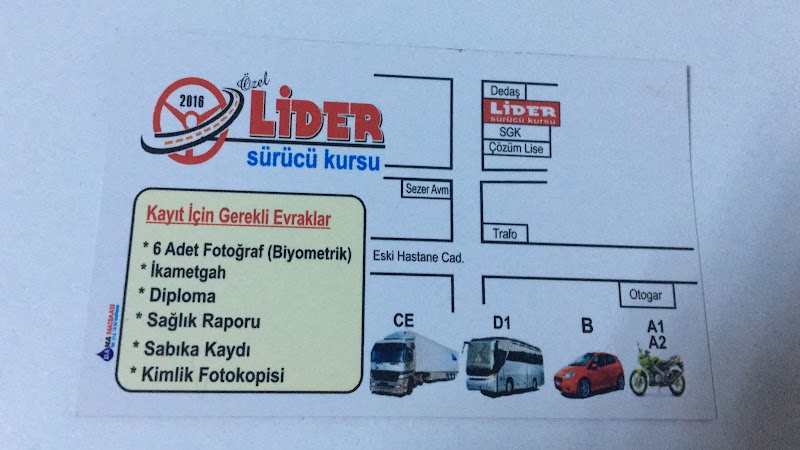 Lider 2016 Sürücü Kursu