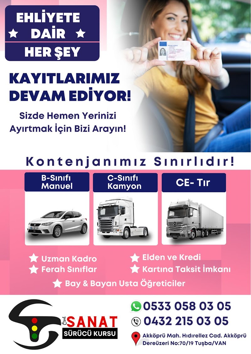 Sanat Taşıt Sürücü Kursu