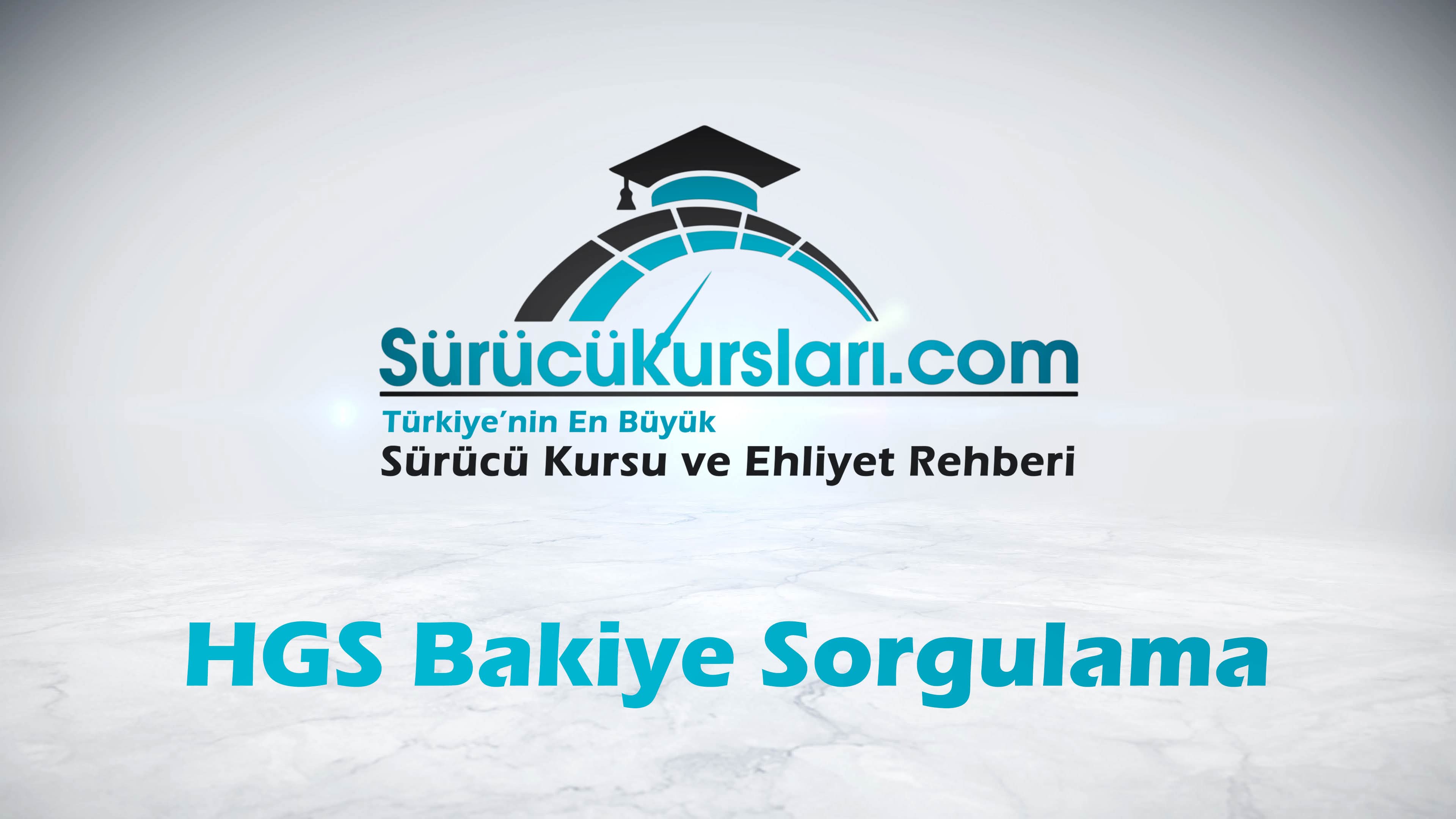 HGS Bakiye Sorgulama