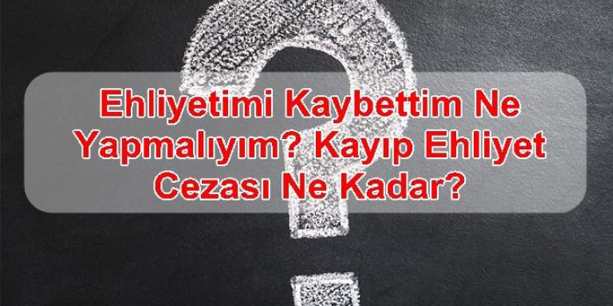 Ehliyetimi Kaybettim Ne Yapmalıyım
